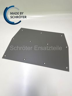 Verschleißblech 670 x 473 x 4 für Gebläse Rückwand