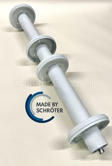 Walze vorne im Einzugskanal