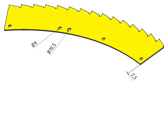 Sägesegment 2,5mm (8x bei 3m)