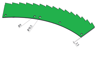 Sägesegment 2,5mm (8x bei 3m)