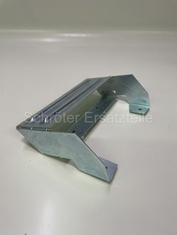 Fallrohr am Schüttler (für Durchsatzkontrolle)