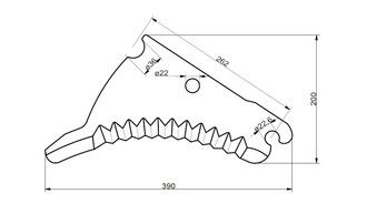 Messer p.z. Greenl. 120-70/80 / Fahr Master MP-130