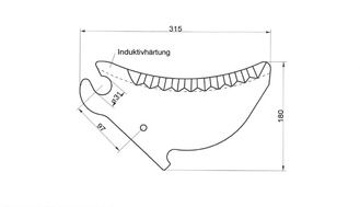 Messer p.z. NH. Pressen BB 930/940/960/9070 mit Ro
